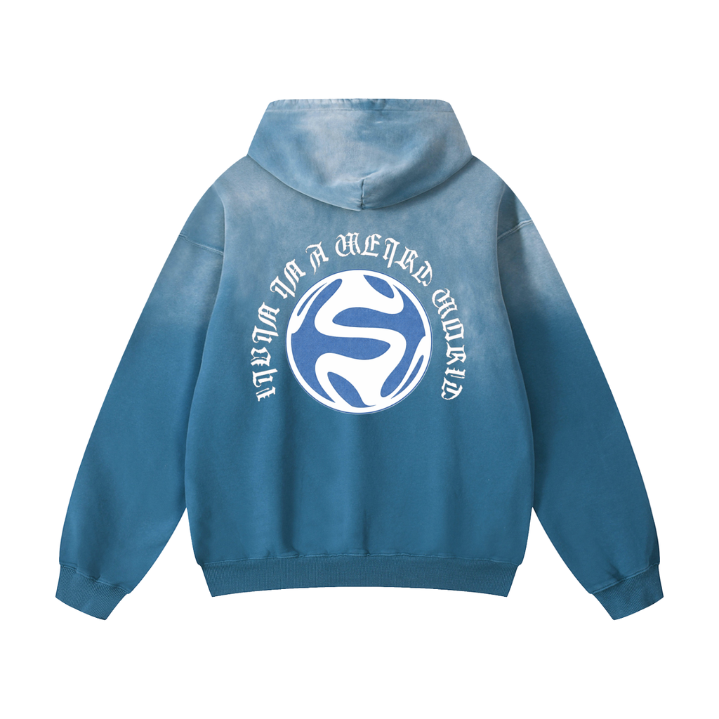 Distorted Society Collection Blue Hoodie