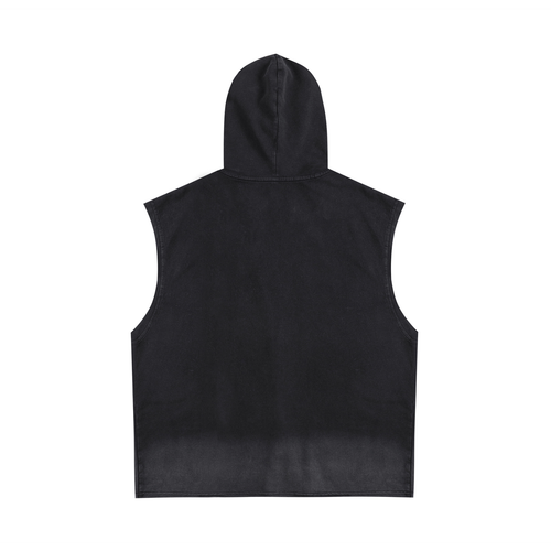 Distorted Black Vest