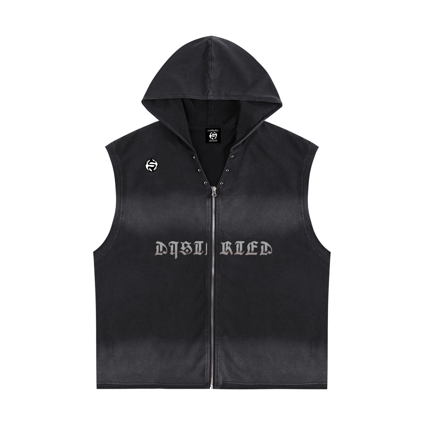 Distorted Black Vest