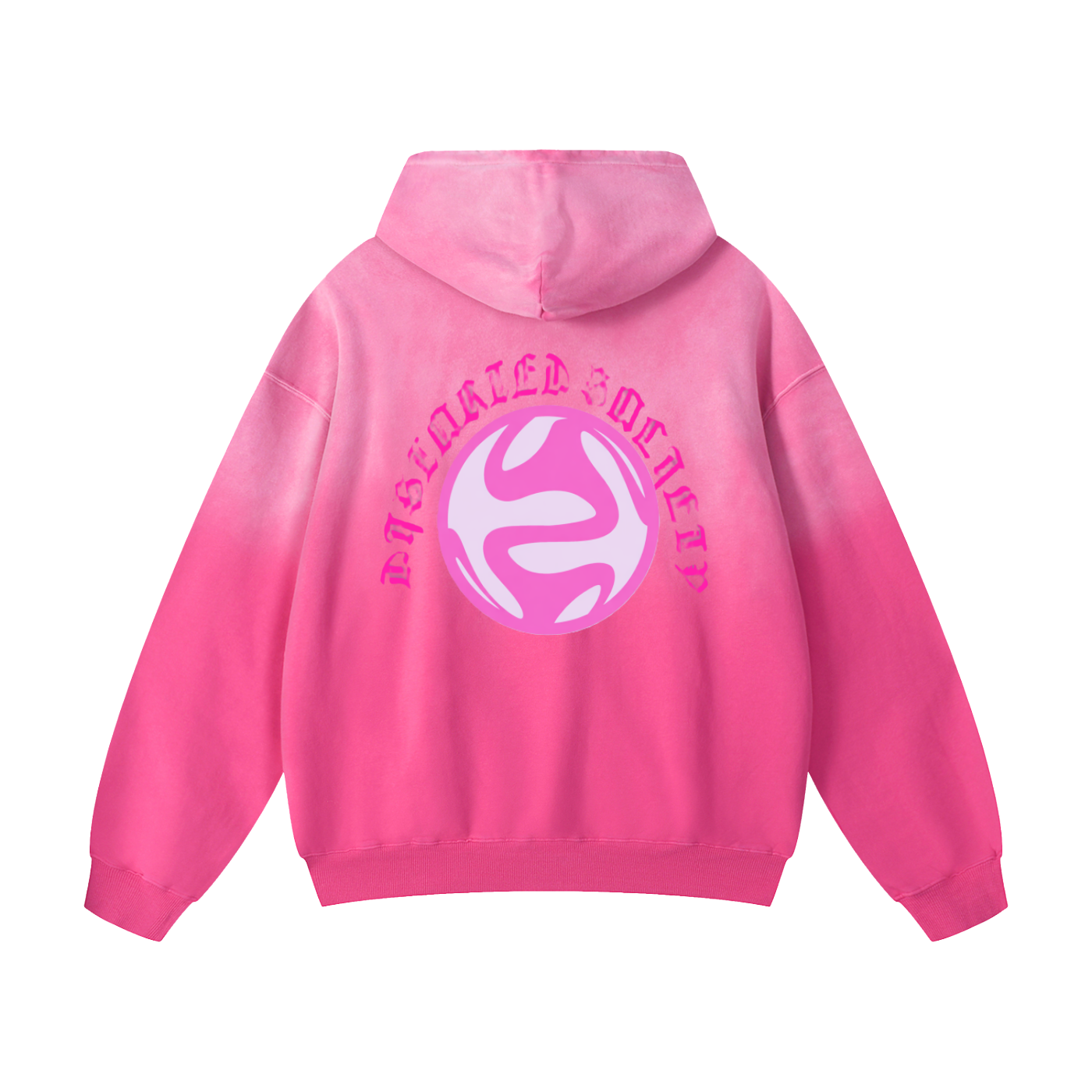 Distorted Society Collection Pink Hoodie
