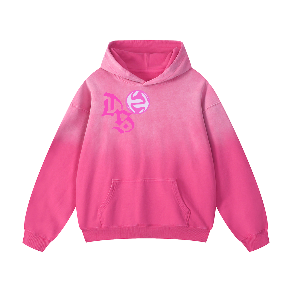 Distorted Society Collection Pink Hoodie